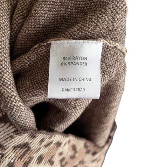 Michael Costello x Revolve Emma Mini Dress Size Small in Brown Leopard - Picture 9 of 11